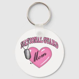 National Guard Mam Heart N Dog Label Sleutelhanger