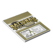 National Guard Militair Snoep Bar Wrapper Notitieblok (Schuin)
