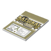 National Guard Militair Snoep Bar Wrapper Notitieblok (Linkerzijde)