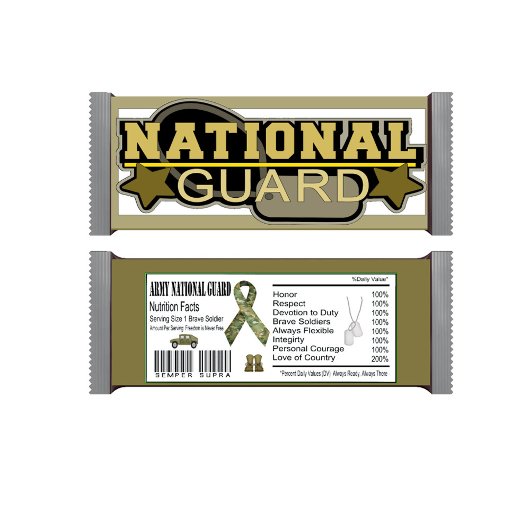 National Guard Militair Snoep Bar Wrapper Notitieblok