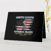 National Guard Veteran Altijd klaar Amerikaanse vl Kaart (Gele Bloem)