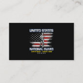 National Guard Veteran Altijd klaar Amerikaanse vl Visitekaartje (Achterkant)