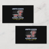 National Guard Veteran Altijd klaar Amerikaanse vl Visitekaartje (Voorkant / Achterkant)