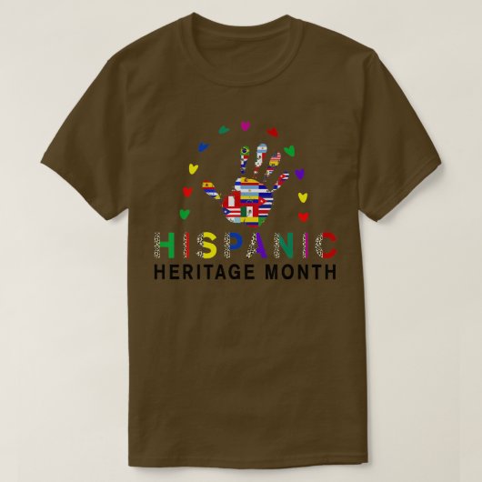 National Hispanic Heritage Month Celebration Latin T-shirt (Design voorkant)