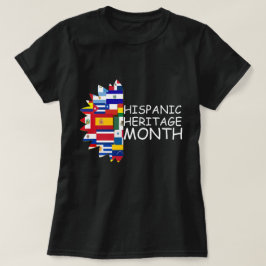 National Hispanic Heritage Month Shirt, erfgoed Mo T-shirt