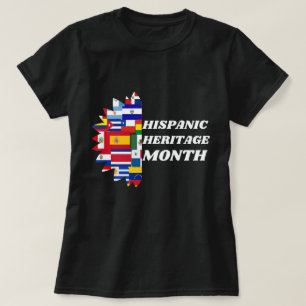 National Hispanic Heritage Month Shirt, erfgoed Mo T-shirt