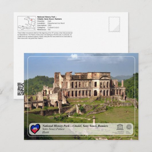 National History Park-Citadel, Sans Souci, Ramiers Briefkaart (Voorkant / Achterkant)