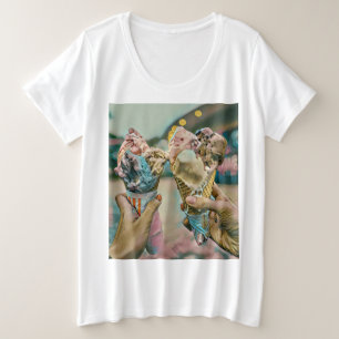 National Ice Cream Day Gift Grote Maat T-shirt