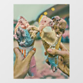 National Ice Cream Day Gift Raamsticker (Vel)