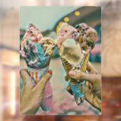 National Ice Cream Day Gift Raamsticker (Vel 2)