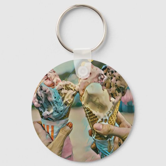 National Ice Cream Day Gift Sleutelhanger (Voorkant)