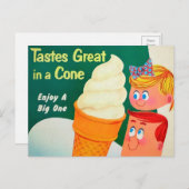National Ice Cream Day Retro Style-Briefkaart Briefkaart (Voorkant / Achterkant)