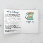 National Inane Answering Message Day | Jan 30th Kaart (Binnen)