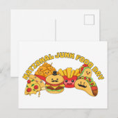 National Junk Food Day Briefkaart (Voorkant / Achterkant)