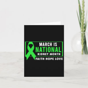 National Kidney Disease Awareness Month Kaart