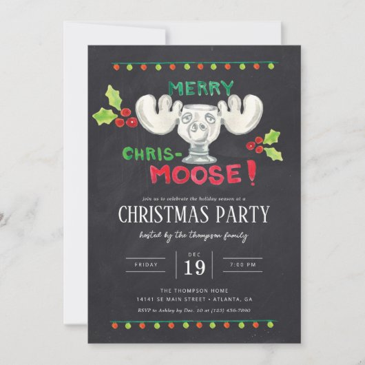 National Lampoon's Merry Chris-Moose Party Kaart (Voorkant)