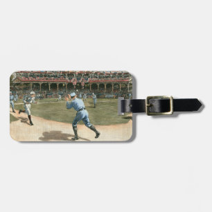 National League Baseball Game 1886 Bagagelabel