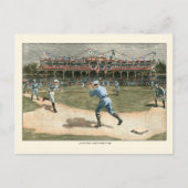 National League Baseball Game 1886 Briefkaart (Voorkant)