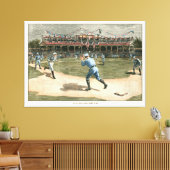 National League Baseball Game 1886 Canvas Afdruk (Insitu (Woonkamer))