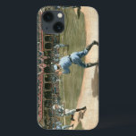 National League Baseball Game 1886 Case-Mate iPhone Case<br><div class="desc">Het schilderen van een honkbalwedstrijd van de National League uit 1886. Je kunt de pinda's,  popcorn en stof van het veld dat uit dit stuk voortkomt,  zo goed als ruiken. Dit zou een geweldige aanvulling zijn op je huis!</div>