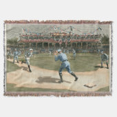 National League Baseball Game 1886 Deken (Voorkant)