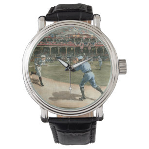 National League Baseball Game 1886 Horloge