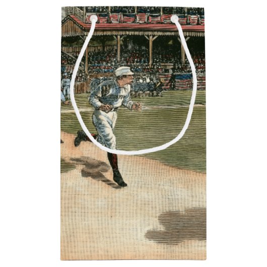 National League Baseball Game 1886 Klein Cadeauzakje (Achterkant)