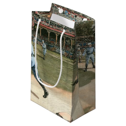 National League Baseball Game 1886 Klein Cadeauzakje (Voorkant Gekanteld)