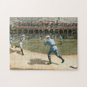 National League Baseball Game 1886 Legpuzzel