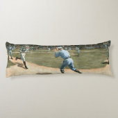 National League Baseball Game 1886 Lichaamskussen (Achterkant)