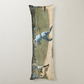 National League Baseball Game 1886 Lichaamskussen (Achterkant (Verticaal))