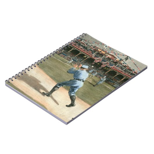 National League Baseball Game 1886 Notitieboek (Linkerzijde)