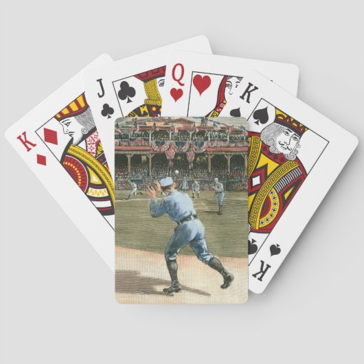 National League Baseball Game 1886 Pokerkaarten (Achterkant)