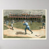 National League Baseball Game 1886 Poster (Voorkant)