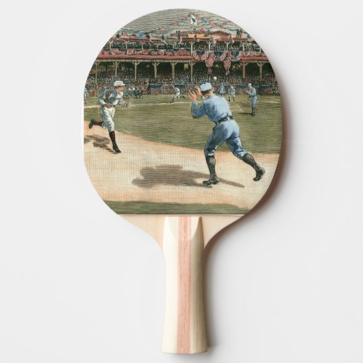 National League Baseball Game 1886 Tafeltennisbatje (Voorkant)