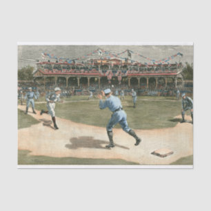 National League Baseball Game 1886 Tissuepapier