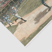 National League Baseball Game 1886 Tissuepapier (Detail)