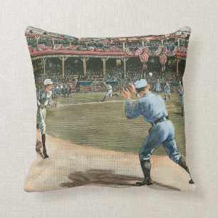 National League Honkbalwedstrijd 1886 Kussen