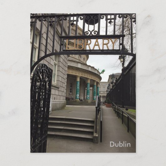 National Library of Ireland, Dublin, Ierland Briefkaart (Voorkant)
