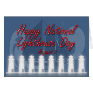 National Lighthouse Day Card 7 augustus