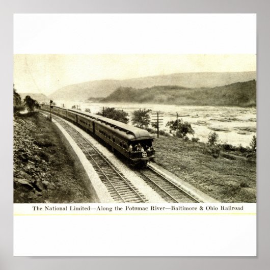National Limited Baltimore & Ohio Railroad uit de  Poster (Voorkant)