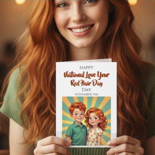 National Love Your Red Hair Day | November 5th Kaart