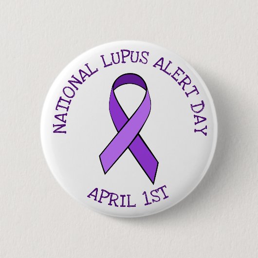 National Lupus Alert Day April 1st Support Button (Voorkant)