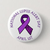 National Lupus Alert Day April 1st Support Button (Voorkant)