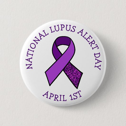 National Lupus Alert Day April 1st Support Button (Voorkant)