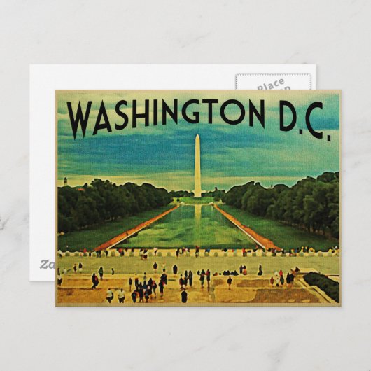 National Mall Washington DC Briefkaart (Voorkant / Achterkant)