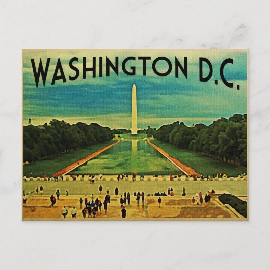 National Mall Washington DC Briefkaart (Voorkant)