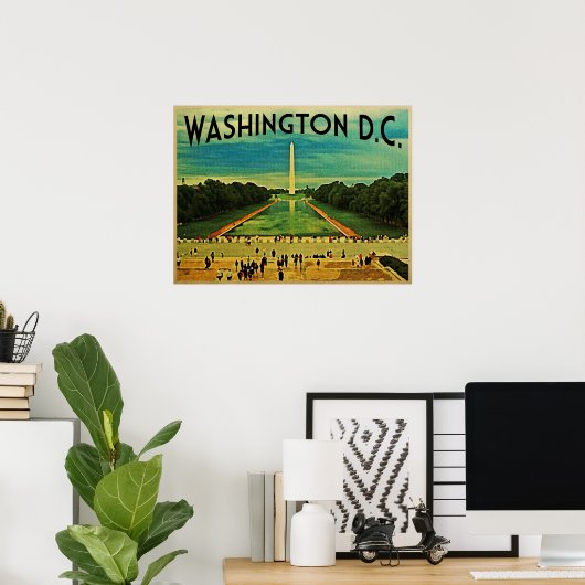 National Mall Washington DC Poster (Thuiskantoor)