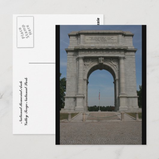 National Memorial Arch Briefkaart (Voorkant / Achterkant)