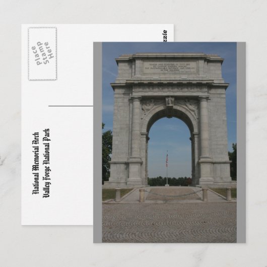 National Memorial Arch Briefkaart (Voorkant / Achterkant)